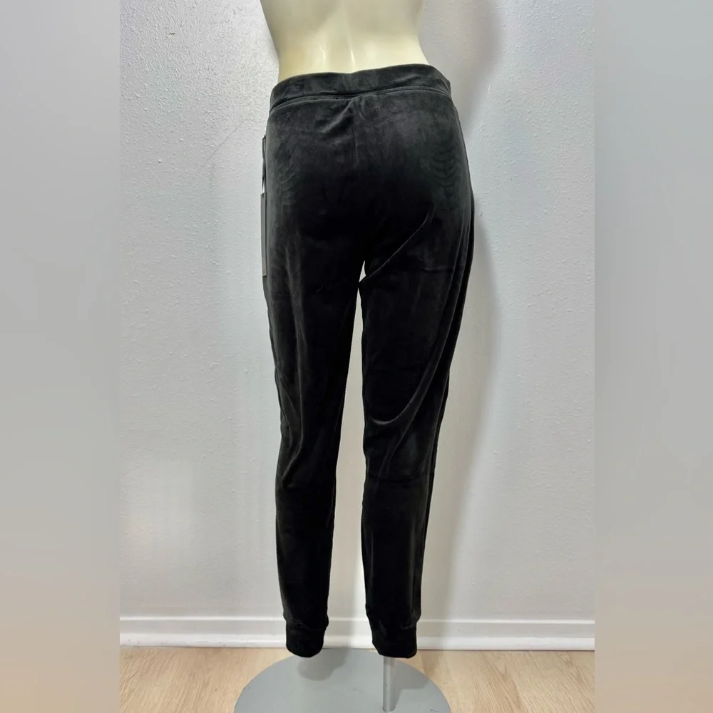 House of Harlow Velour 1960 Nicole Joggers in Black - drawstring - cuffed - NWT
